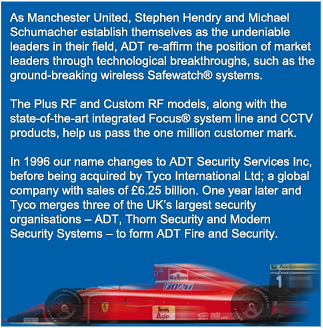 In 1996 the name changes to ADT Security Services Inc, before being acquired by Tyco International Ltd