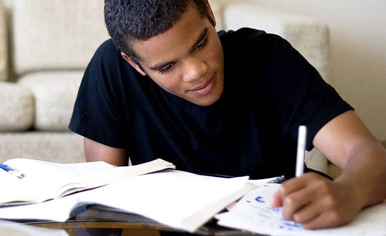 Teenager in home